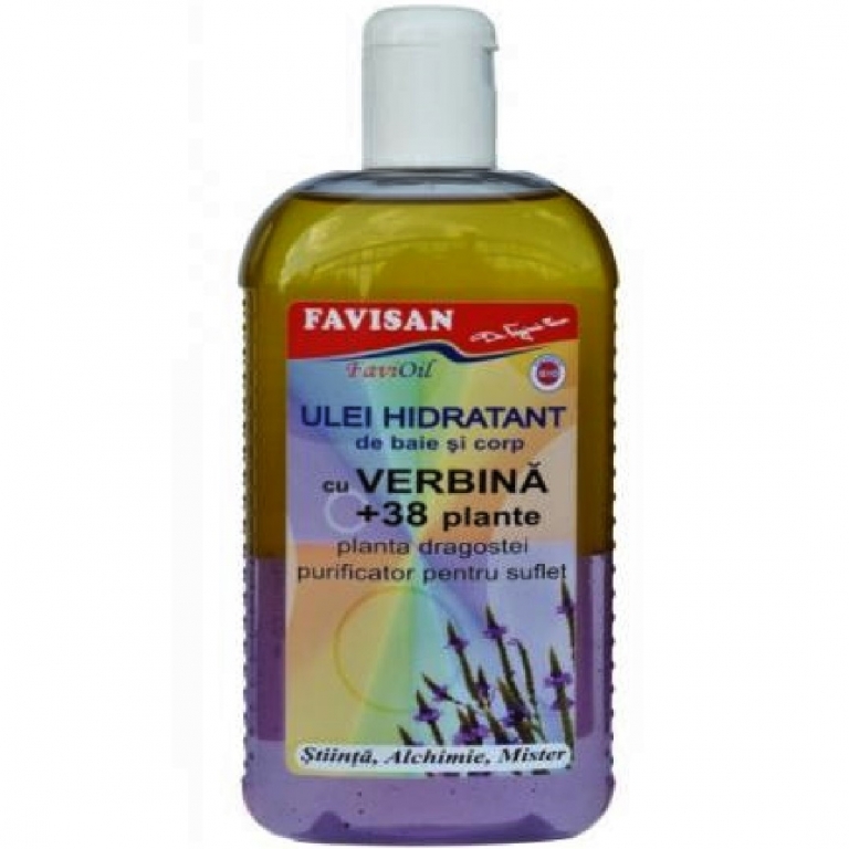 Ulei baie corp hidratant cu verbina 38plante 300ml - FAVISAN