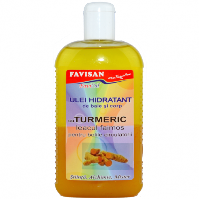 Ulei baie corp hidratant cu turmeric 300ml - FAVISAN