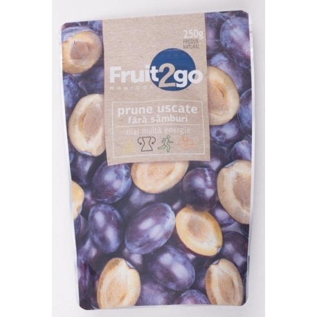 Prune uscate fara samburi eco 250g - FRUIT2GO