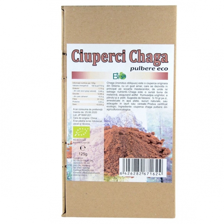 Pulbere chaga eco 125g - DECO ITALIA