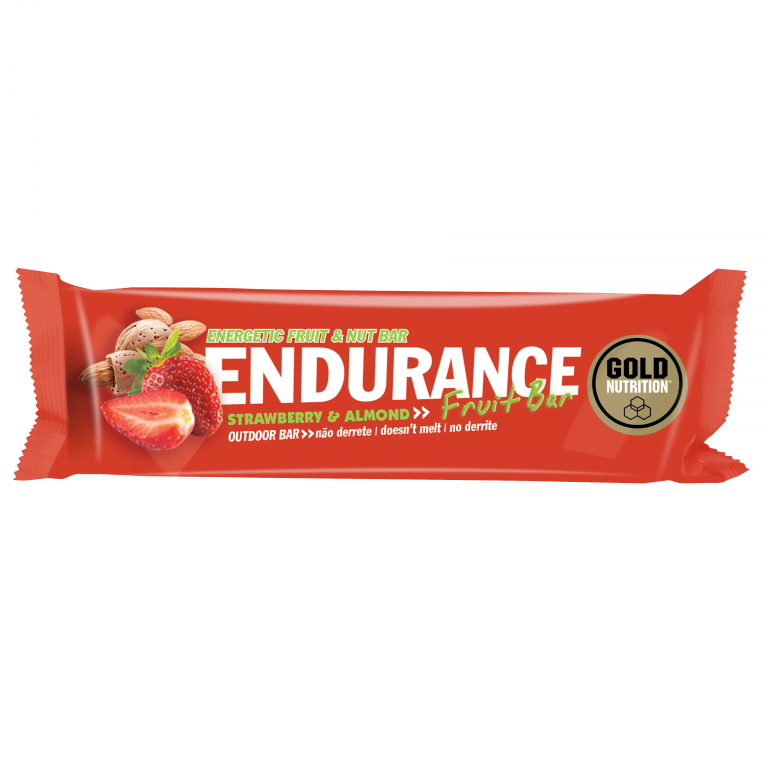 Baton energizant fructe capsuni migdale Endurance 40g - GOLD NUTRITION