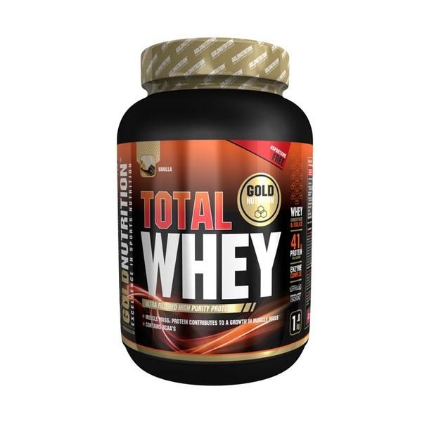 Pulbere proteica Total Whey vanilie 1kg - GOLD NUTRITION