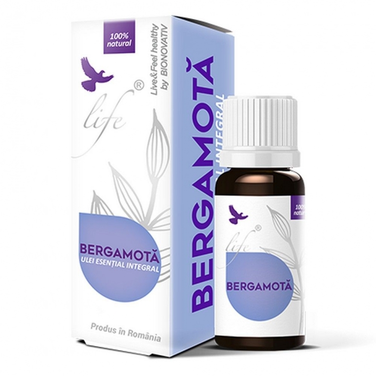 Ulei esential integral bergamota 10ml - LIFE