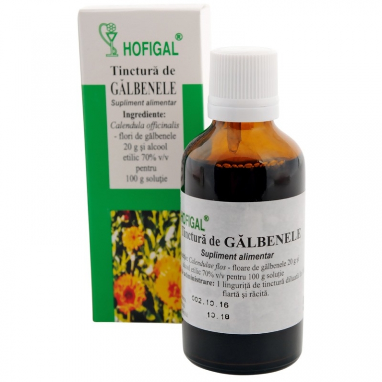 Tinctura galbenele 50ml - HOFIGAL