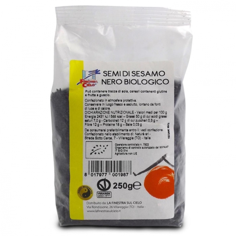 Seminte susan negru eco 250g - LA FINESTRA SUL CIELO