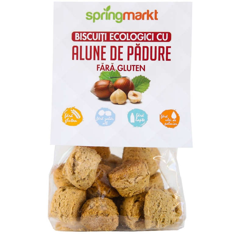 Biscuiti ecologici alune padure fara gluten eco 100g - SPRINGMARKT