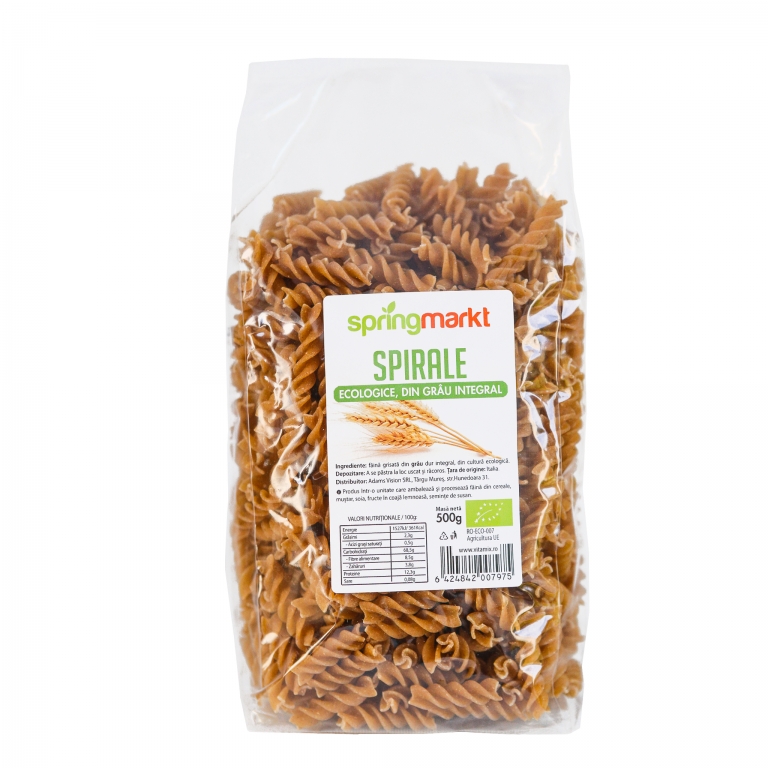 Paste spirale grau integral eco 500g - SPRINGMARKT