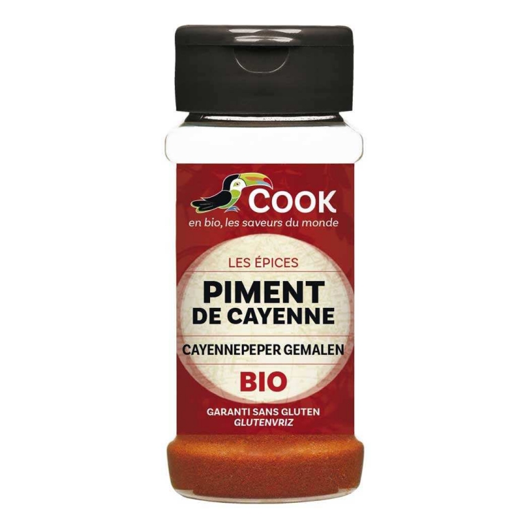 Condiment piper cayenne bio 40g - COOK