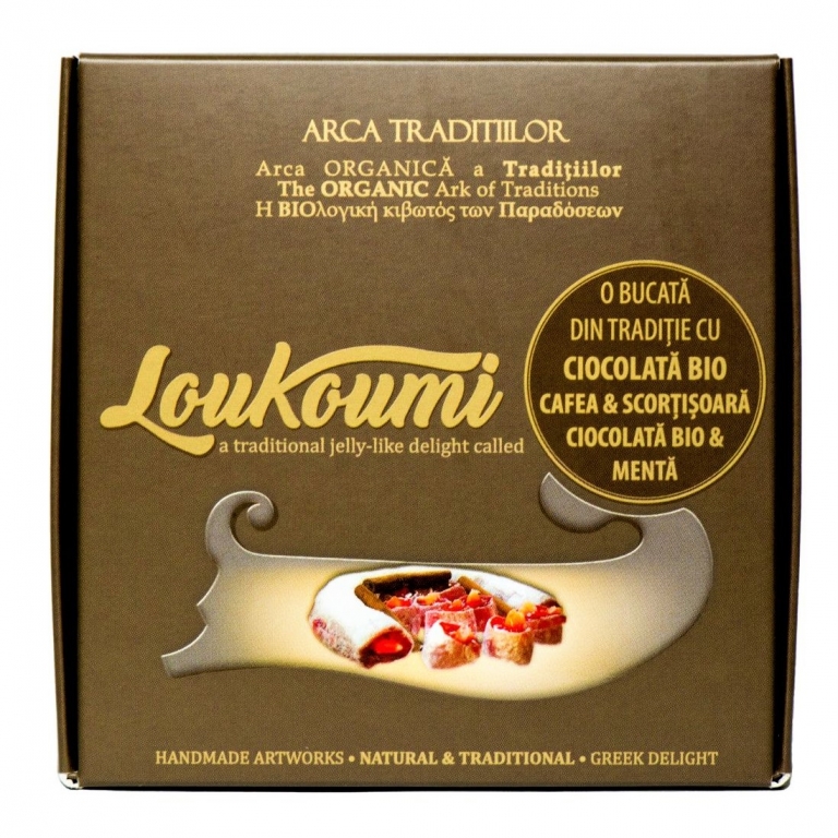 Rahat loukoumi ciocolata cafea_scortisoara ciocolata_menta 100g - ARCA TRADITIILOR