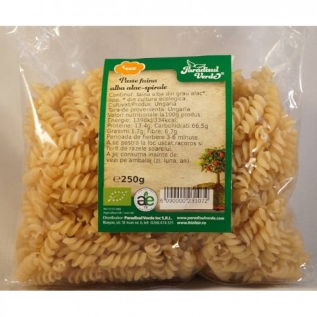 Paste spirale alac semola eco 250g - PARADISUL VERDE