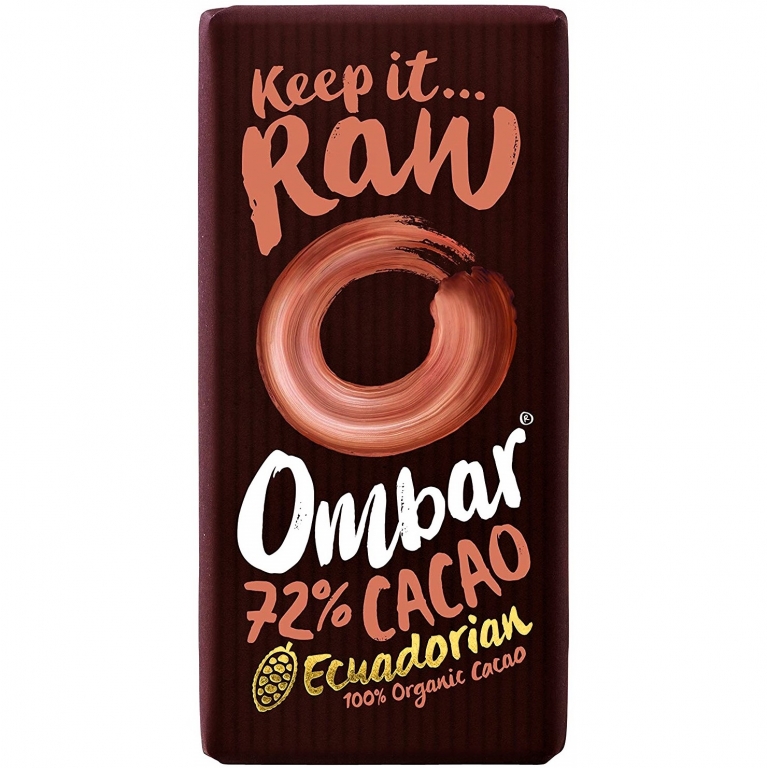 Ciocolata neagra 72%cacao probiotice raw eco 35g - OMBAR