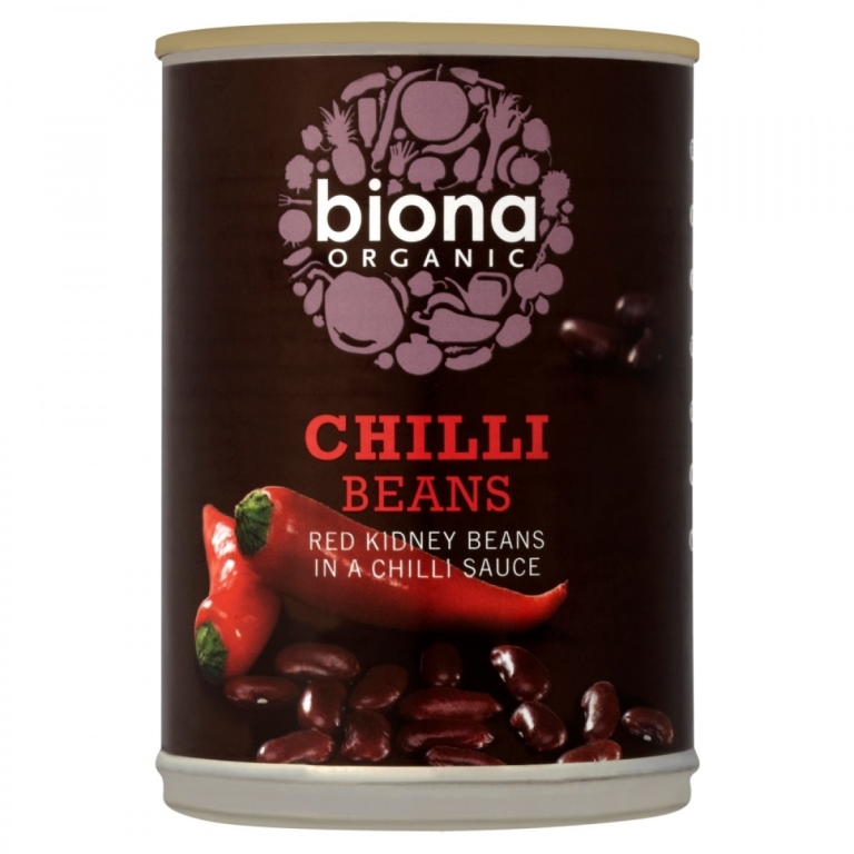 Conserva fasole rosie sos chilli eco 395g - BIONA