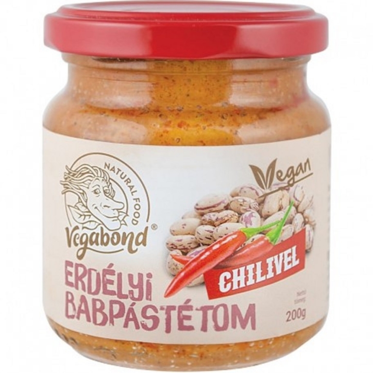 Pasta tartinabila fasole chilli 200g - VEGABOND