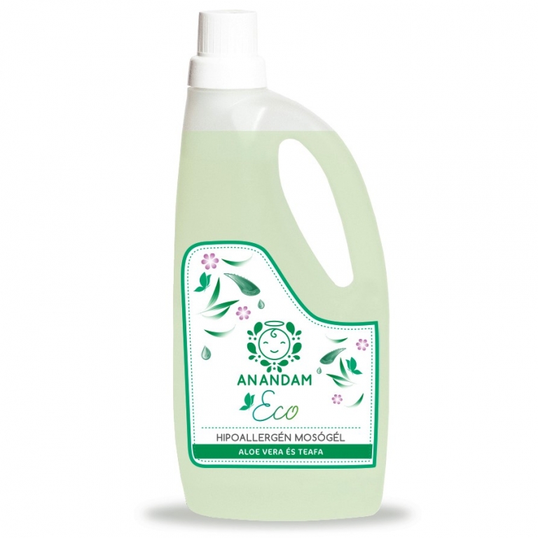 Detergent lichid rufe hipoalergenic aloe tea tree 1L - ANANDAM