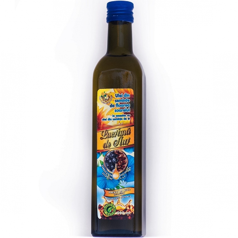 Ulei fl soarelui seminte in nerafinat 500ml - SUPERFOODS