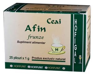 Ceai afin frunze 25dz - HOFIGAL