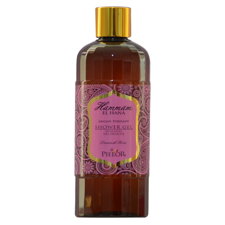 Gel dus ulei argan Damask Rose 400ml - HAMMAM EL HANA