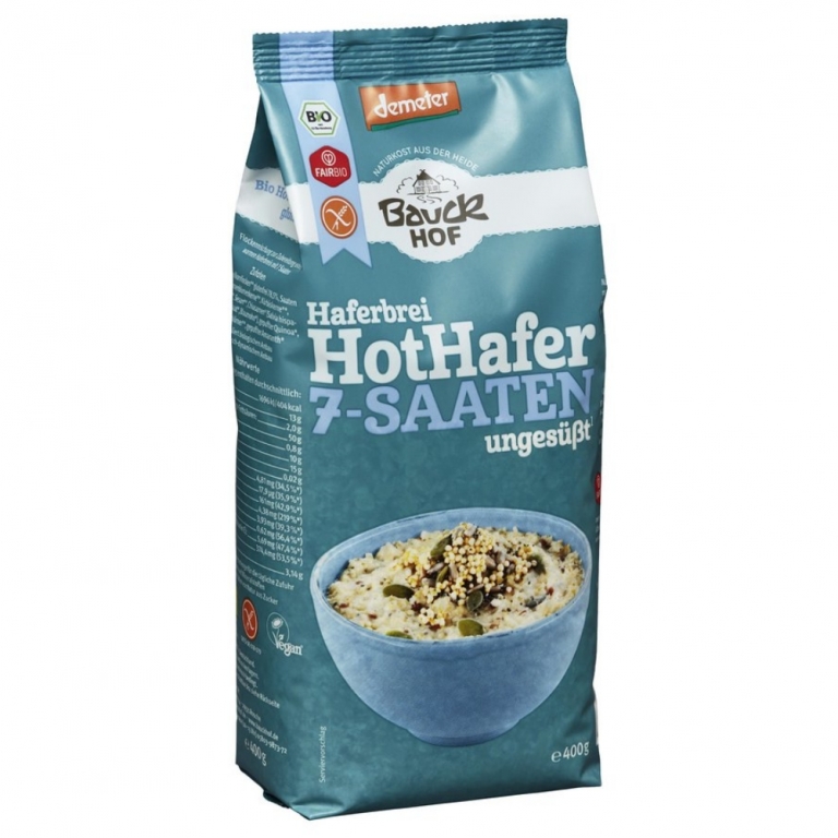 Porridge ovaz 7sort seminte fara gluten eco 400g - BAUCK HOF