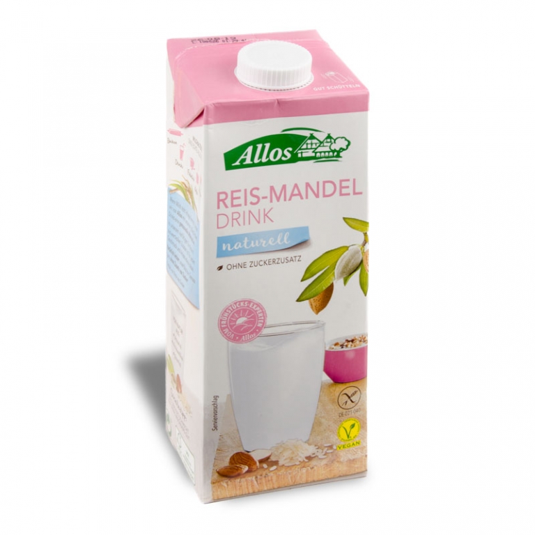 Lapte orez migdale fara gluten eco 1L - ALLOS