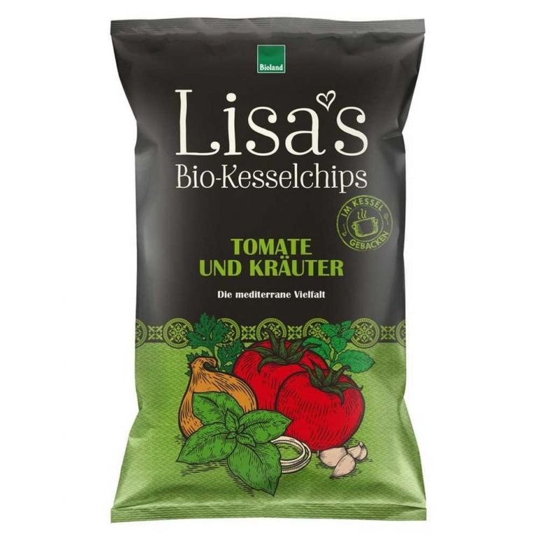 Chipsuri cartofi tomate ierburi eco 110g - LISA`S