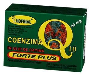 Coenzima Q10 ulei catina forte 30mg 40cps - HOFIGAL