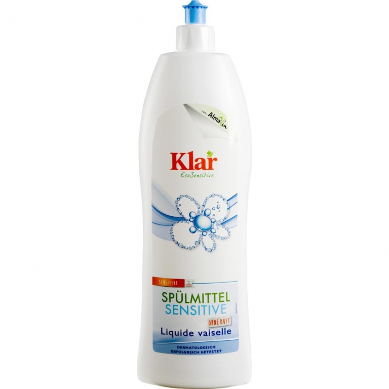 Detergent lichid vase fara parfum Sensitive 1L - KLAR