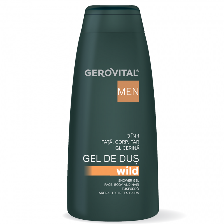 Gel dus 3in1 wild barbati 400ml - GEROVITAL MEN