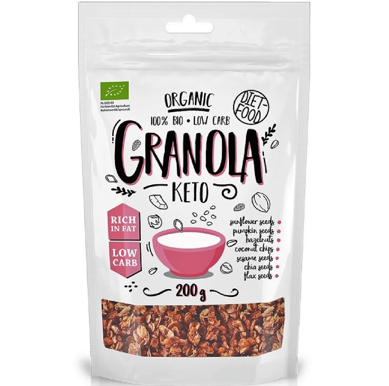 Granola keto clasic bio 200g - DIET FOOD