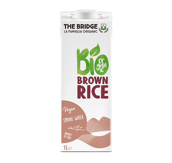 Lapte orez brun simplu eco 1L - THE BRIDGE