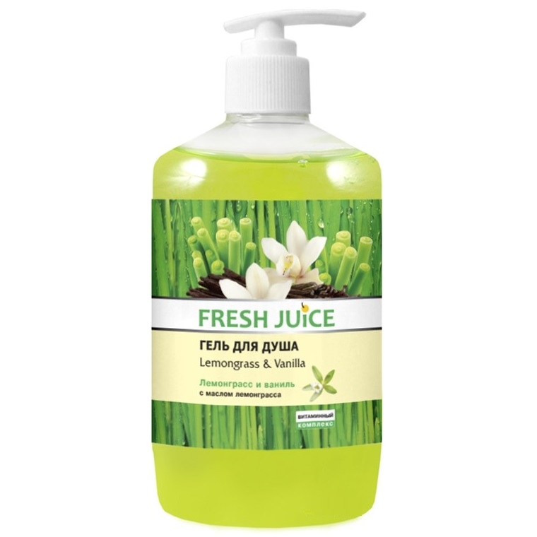 Gel dus cremos lemongrass vanilla 750ml - FRESH JUICE