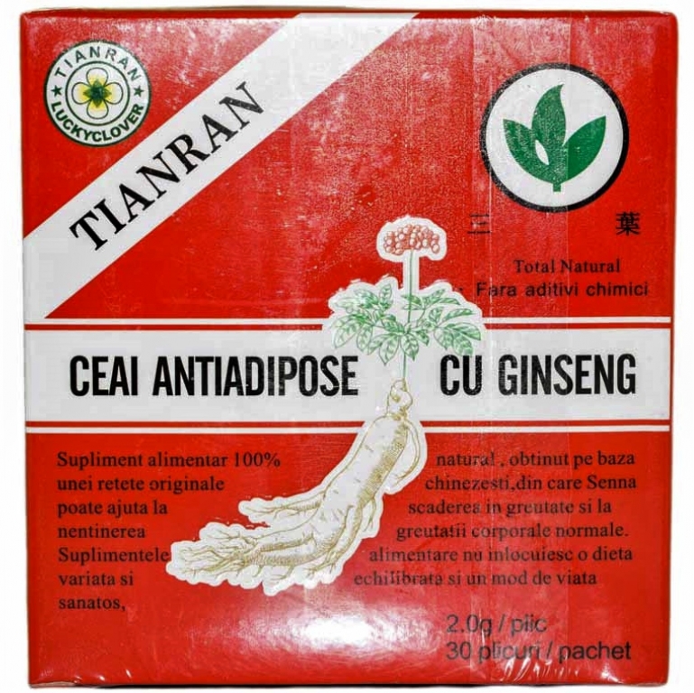 Ceai antiadipos ginseng rosu 30dz - TIANRAN