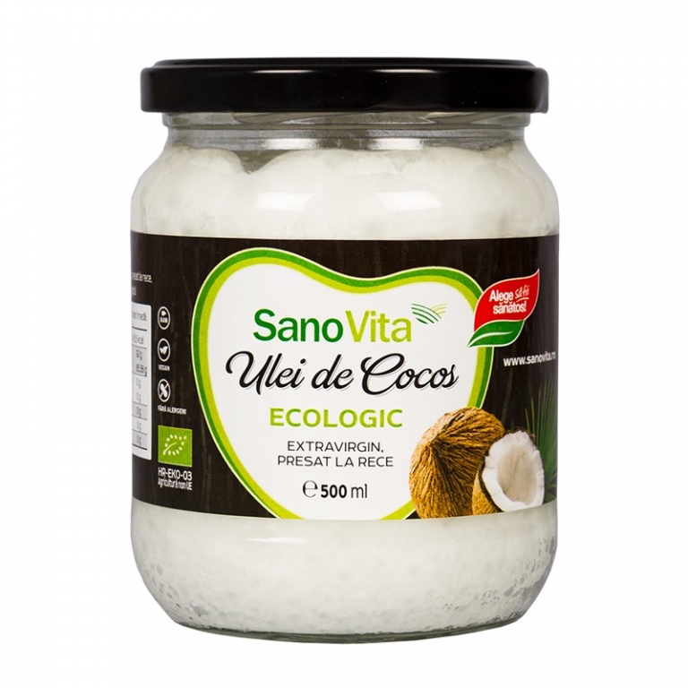 Ulei cocos extravirgin eco 500ml - SANOVITA