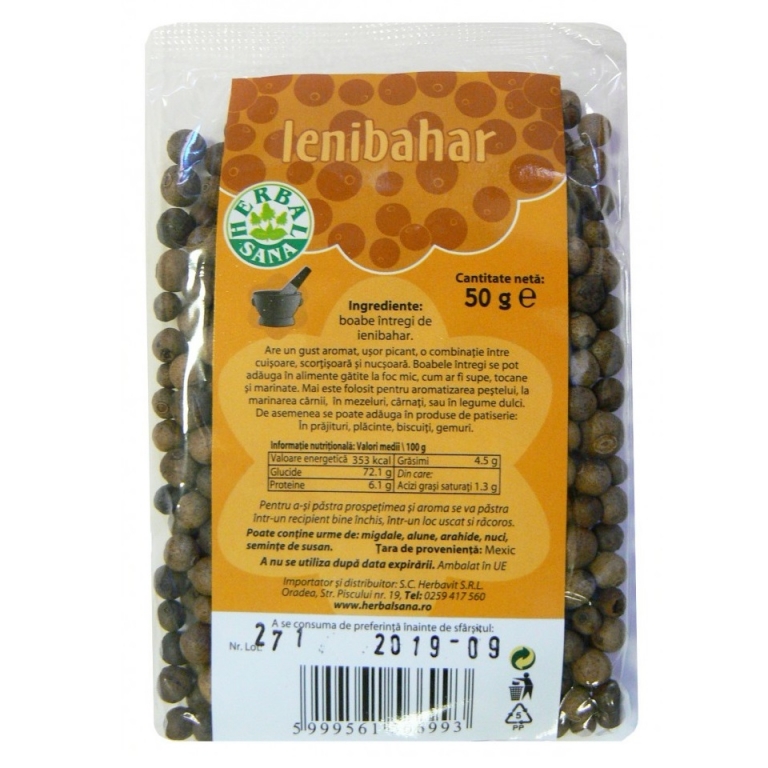 Condiment ienibahar boabe 50g - HERBAL SANA