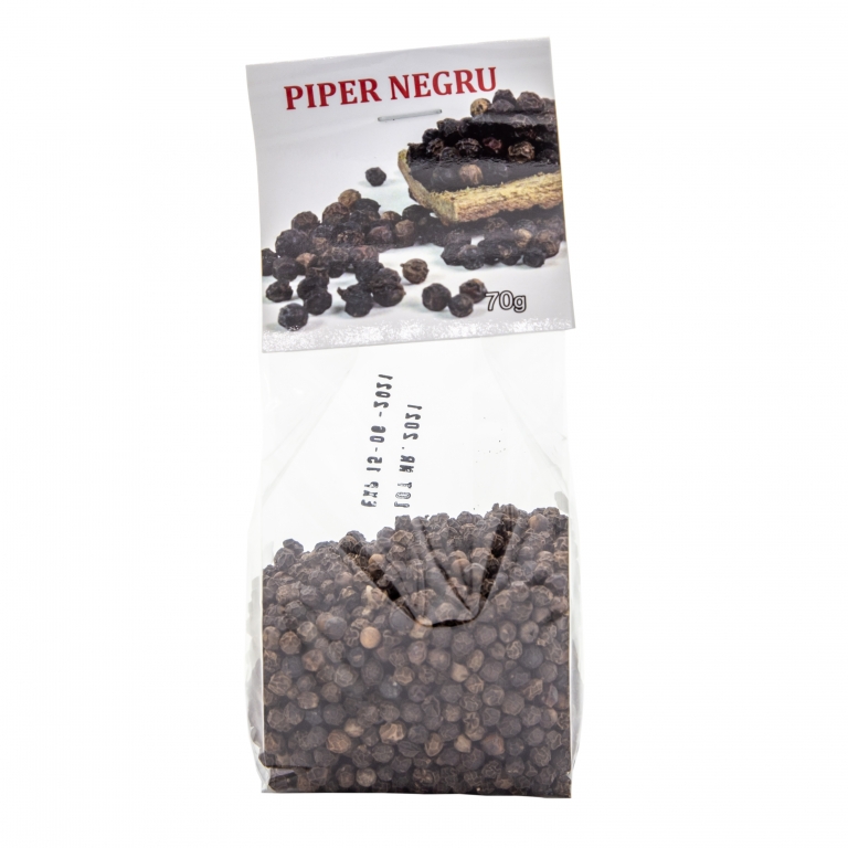 Condiment piper negru boabe 70g - GREEN SENSE