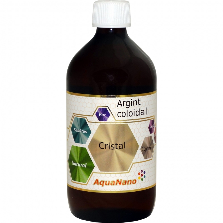 Argint coloidal incolor 10ppm Cristal 500ml - AQUA NANO