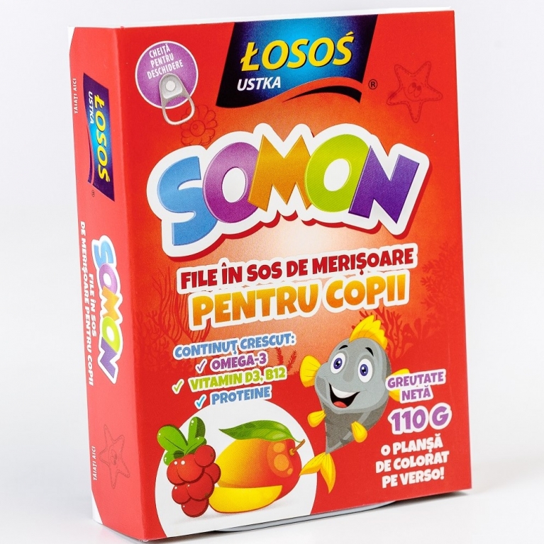 Somon file in sos merisoare 110g - LOSOS