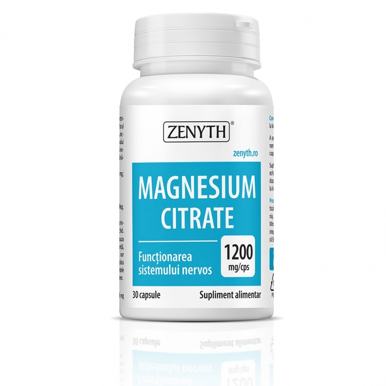 Magneziu citrat 1200mg 30cps - ZENYTH