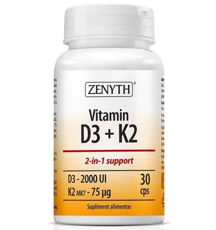 Vitamina D3 K2 30cps - ZENYTH