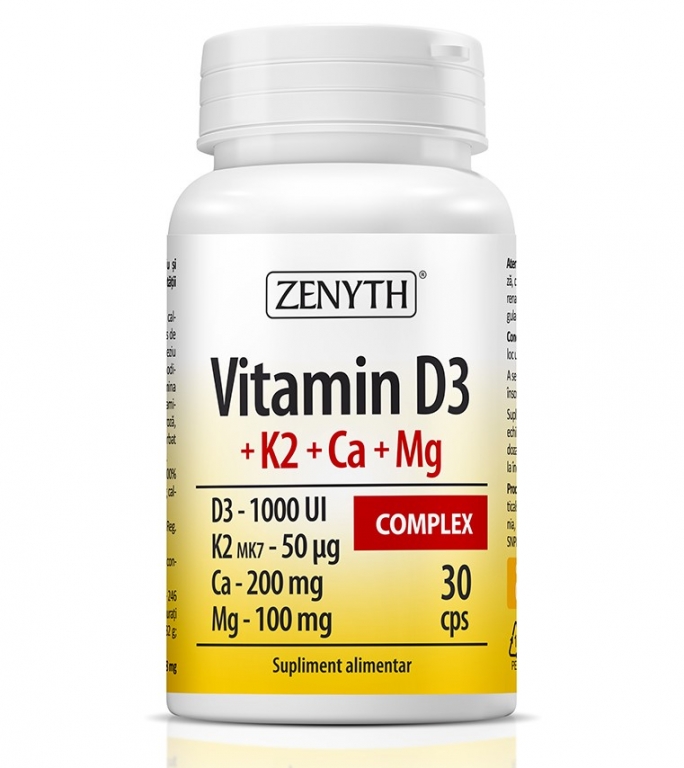Vitamina D3 K2 Ca Mg complex 30cps - ZENYTH