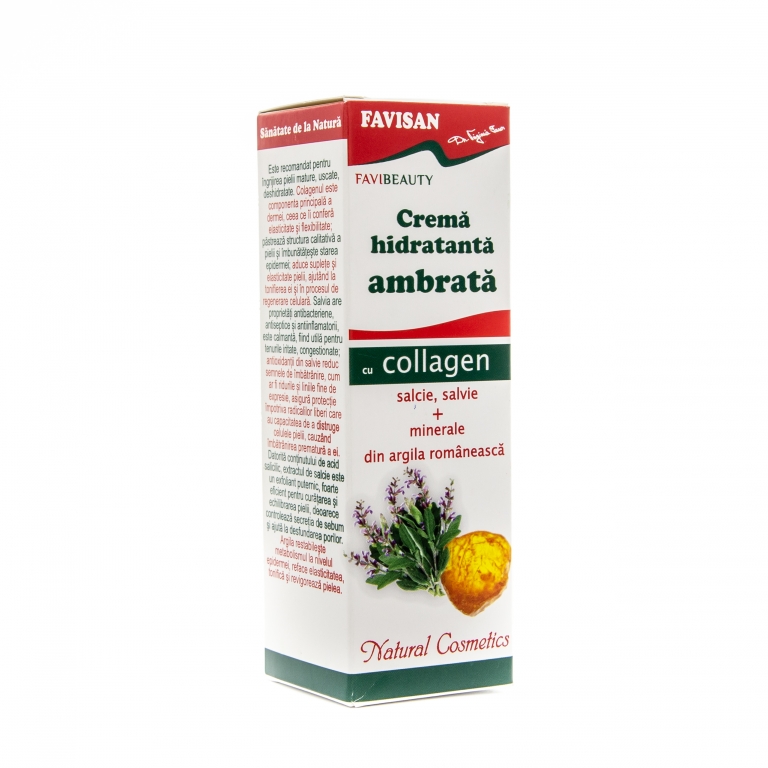 Crema hidratanta ambrata colagen FaviBeauty 30ml - FAVISAN