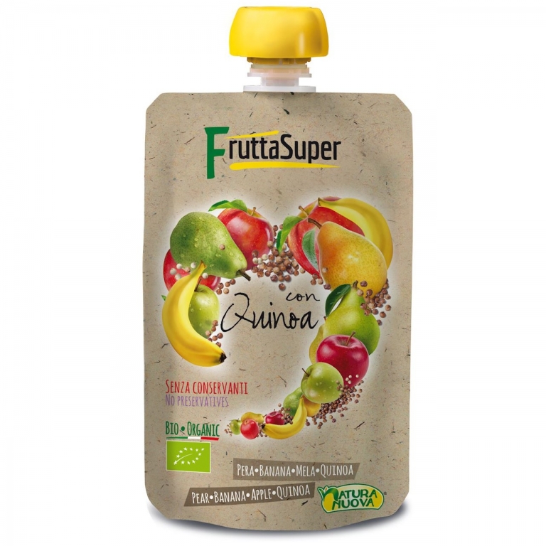 Piure pere banane mere quinoa Frutta eco 120g - NATURA NUOVA