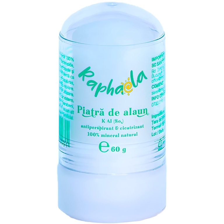 Deodorant stick piatra alaun 60g - SANTO RAPHAEL