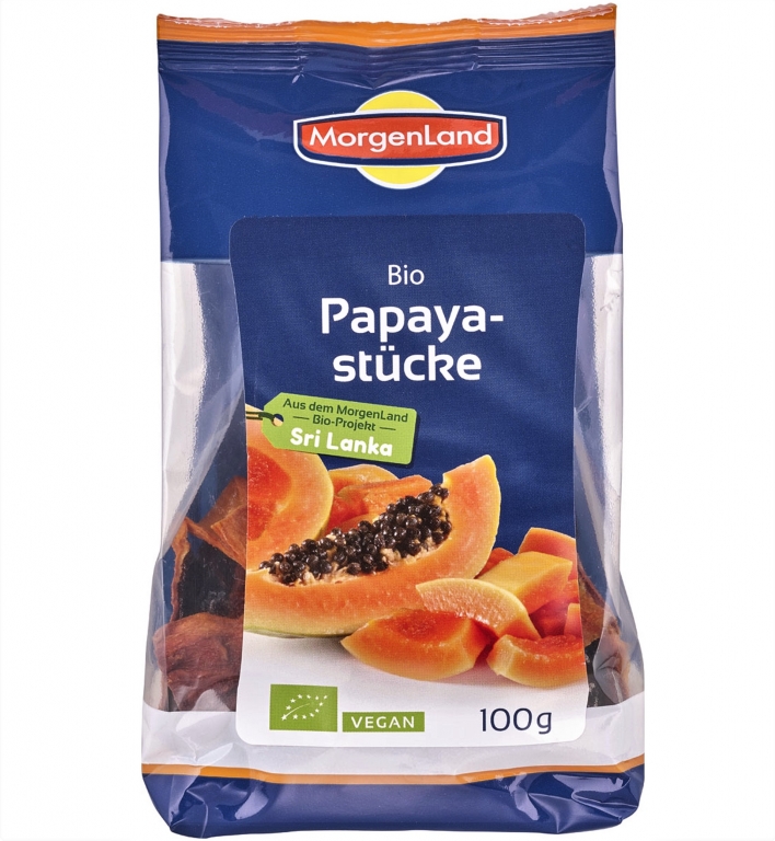 Papaya uscat eco 100g - MORGENLAND