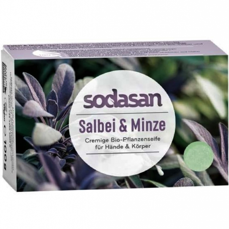 Sapun cremos salvie menta 100g - SODASAN