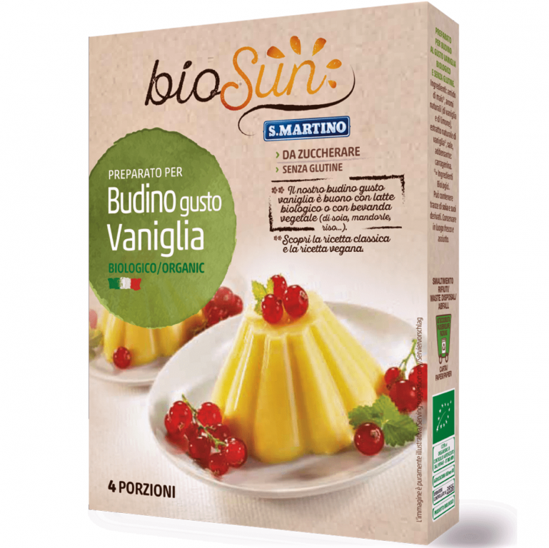 Praf budinca vanilie fara gluten bio 35g - BIOSUN