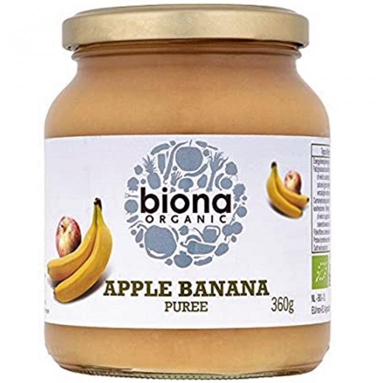 Piure mere banane bio 360g - BIONA