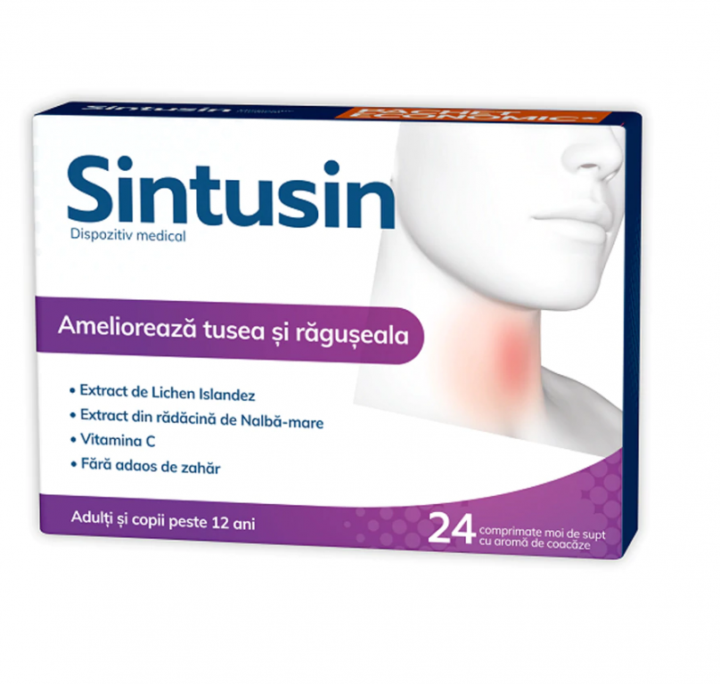 Sintusin adulti fara zahar 24cp - NATUR PRODUKT