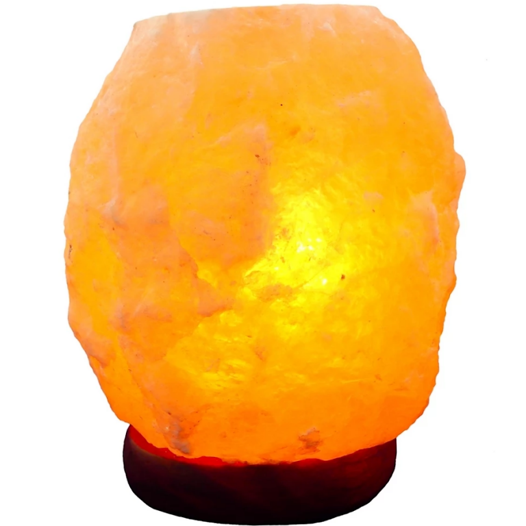 Veioza sare himalaya Aroma suport lemn 4,5kg - MONTE SALT CRYSTAL