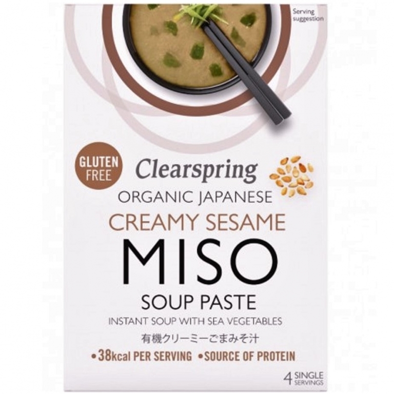 Supa instant miso crema susan alge eco 4x15g - CLEARSPRING