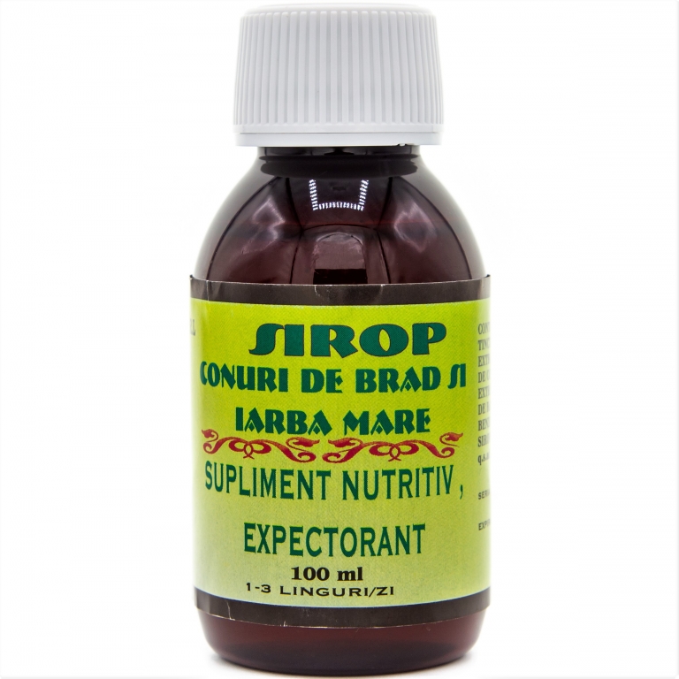 Sirop conuri brad iarba mare 100ml - ELIDOR